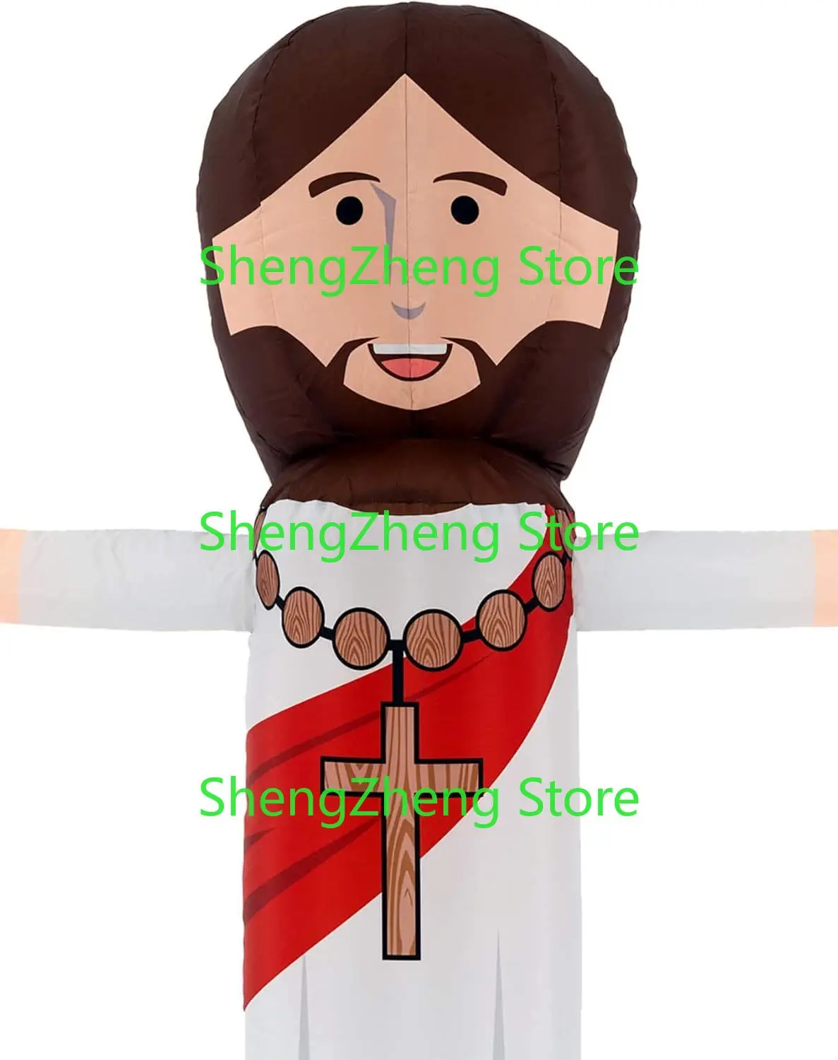 1Pcs 8ft Tall Jesus Air Waver  - Inflatable Advertising Tube Man  Guy with Flapping Waving Arm  (Blower Not Included)