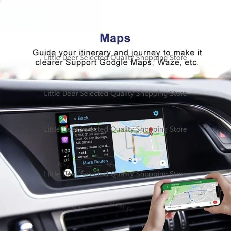 Wireless CarPlay Retrofit Interface for A4 A5 Q5 with MMI 3G/3G Plus