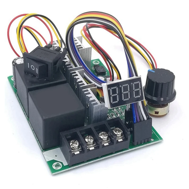 Controlador de velocidad del Motor de CC PWM, 1 piezas, CC 10 -55V, pantalla LED Digital 0 -100%, módulo de accionamiento ajustable