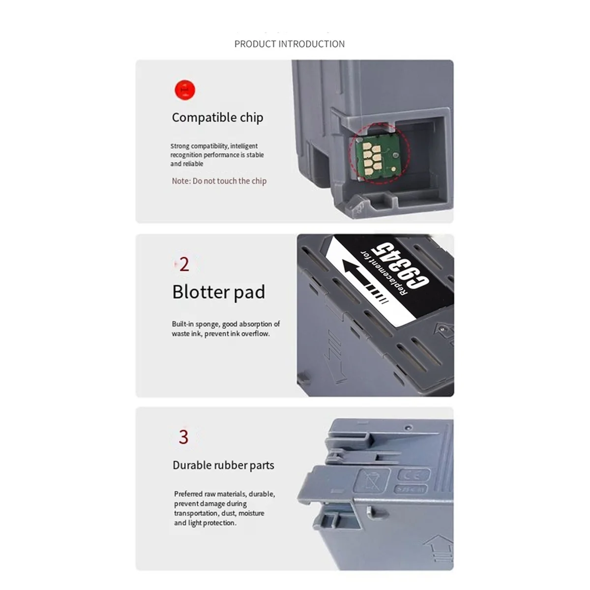 C9345 C12C 934591   Inktonderhoudsdoos voor EPSON ET 16150 16600 16650 5880 5850 5800 5150 WF 7845 7840 7830 7820 L818