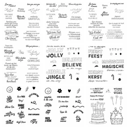 English/German/French Dutch Very Best Occasions Clear Stamps  Jingle Jingle Jingle Christmas Stamps For Scrapbooking Card Making