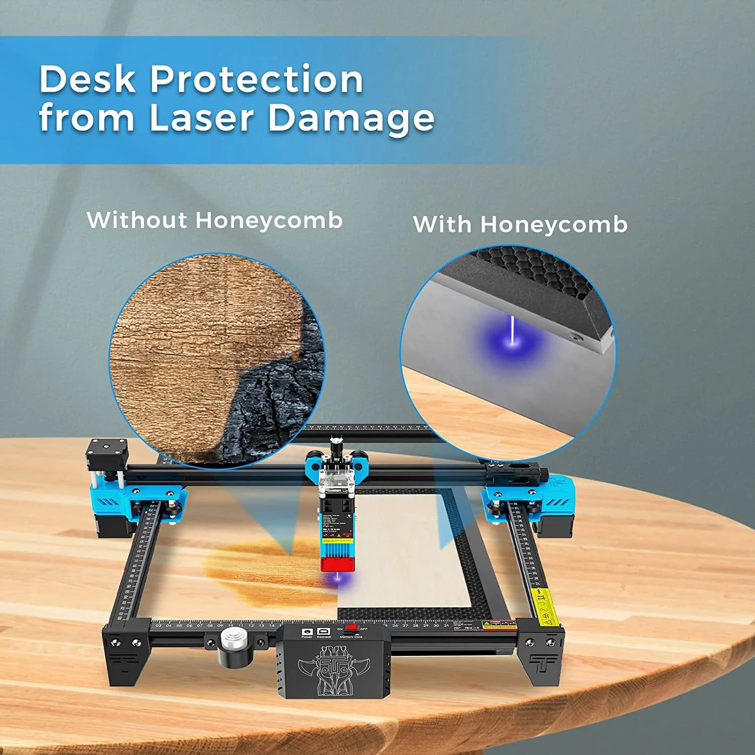 TwoTrees-Equipamento Laser Honeycomb Mesa de Trabalho para Sculpfun, XTOOL CO2 Corte, Máquina Gravadora a Laser, 300x30/400x40/500x500mm