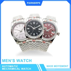 21 colours 36MM New NH35 Men Mechanical Watch Sapphire Glass Luminous Automatic Watch For Men Waterproof Watches