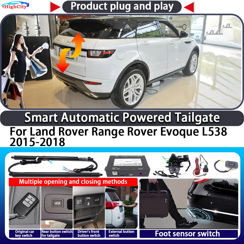 

For Land Rover Range Rover Evoque L538 2015-2018 Smart Automatic Powered Tailgate Key Trunk Lift Close Electric Power Tailgate