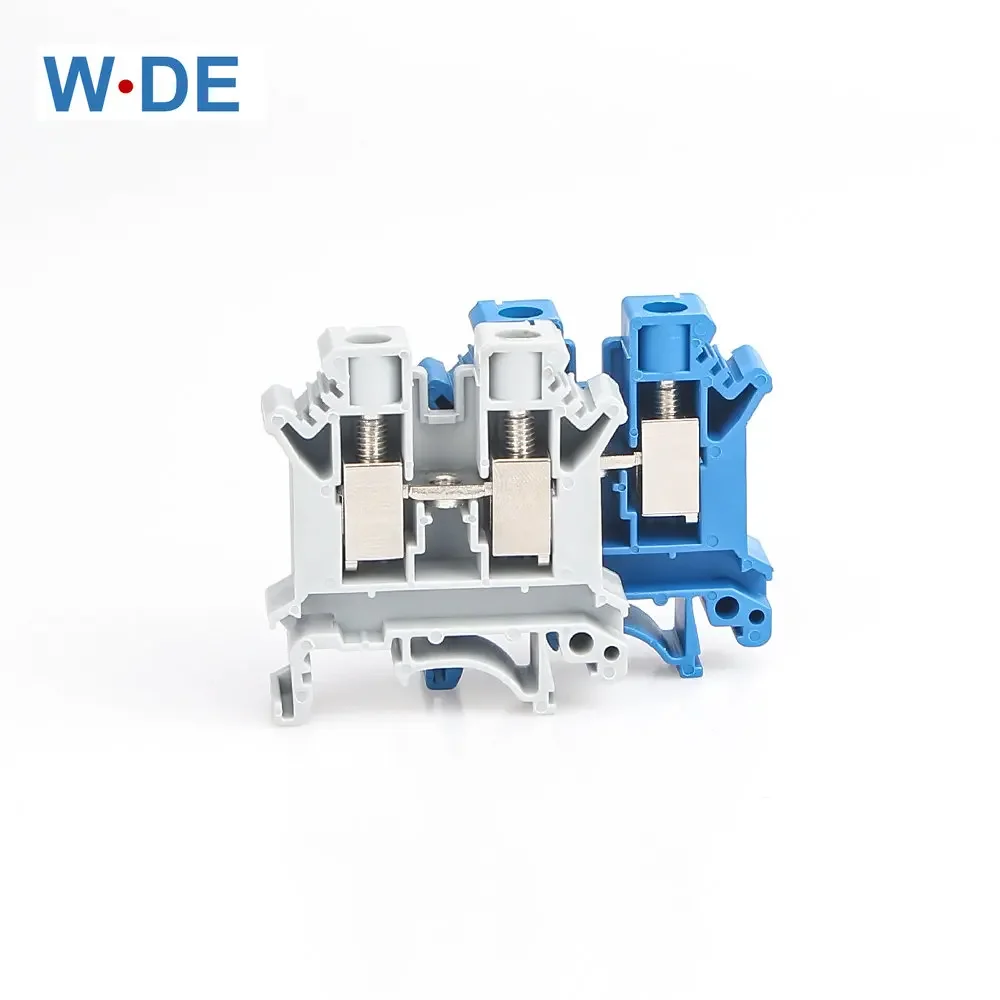 Din Rail Terminal Blocks UK-10N Universal Wiring Class Connector Screw Conductor UK10N Screw Connection Wire Conductor 10pcs