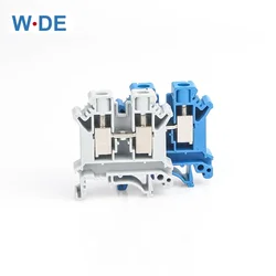 Din Rail Terminal Blocks UK-10N Universal Wiring Class Connector Screw Conductor UK10N Screw Connection Wire Conductor 10pcs