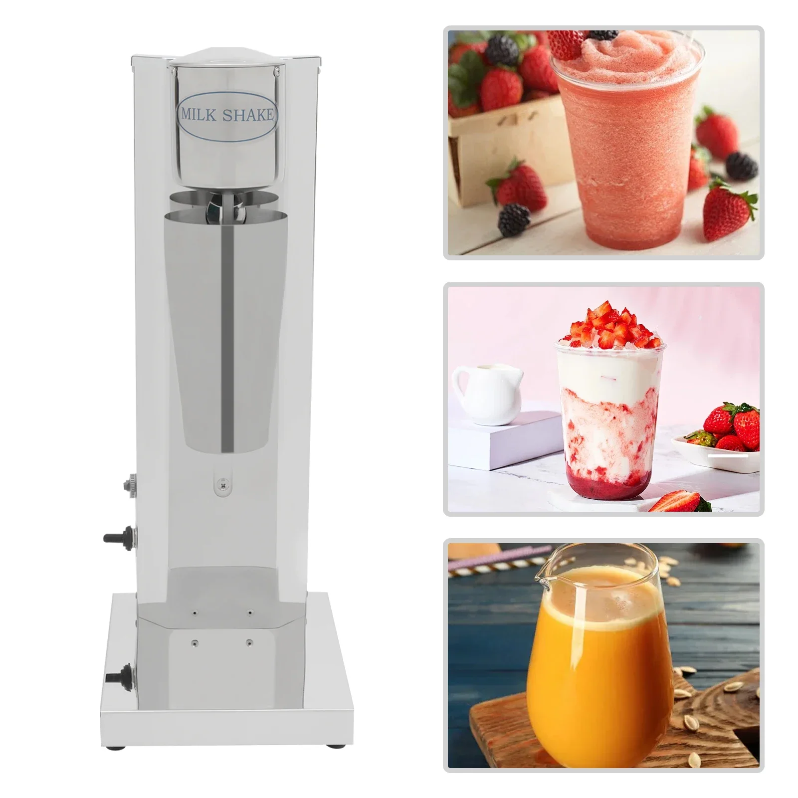 

Электрическая машина для приготовления молочных коктейлей, блендер для молока из нержавеющей стали, блендер для солода с одной головкой, коммерческий миксер для смузи 110 В, 180 Вт