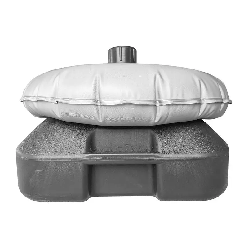 

Sunshade Sun Shelter Base Sandbag Water Weight Bag Umbrella Base Foldable Tools Round Portable Accessories Patio Beach PVC Grey