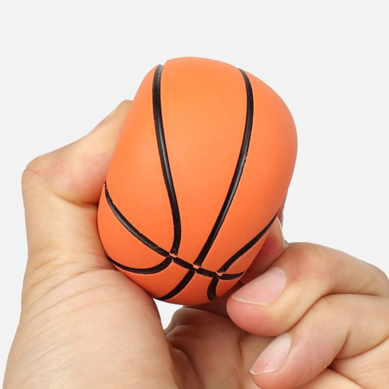 Mini pelota de goma para deportes, pelota para apretar, pelota para aliviar el estrés, mini pelotas de baloncesto G99D