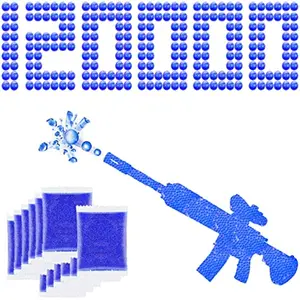 Kristall -Solo -Gel Splater -Kugeln, wachsende Perlenkugel Wasser, Hydrogelmunition, Perlengefühle, kompatibel mit Splather Gun Blaster Splatter 12 Hauptverkaufswaffe M416 - №12