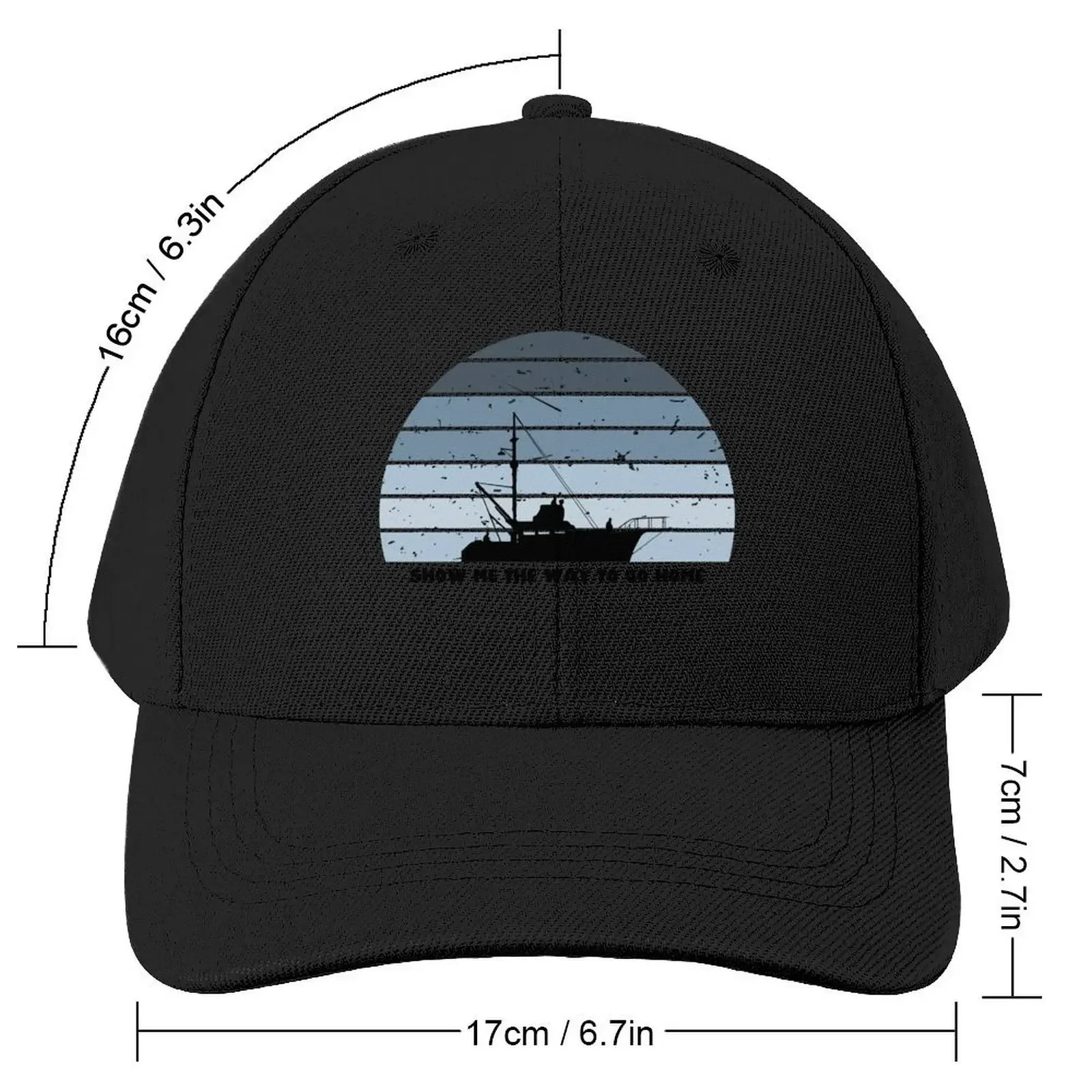 Show me the way to go home - Retro Moon Baseball Cap Fashion Beach derby hat Streetwear Women's 2025 Men's