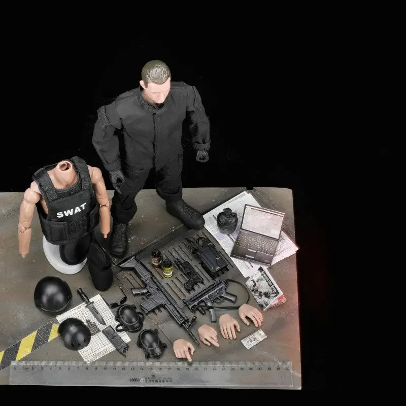 Figurine d'action de Police SWAT, échelle 1/6, 30cm, modèle de soldat, ensemble de jeu avec armes, jouets pour enfants, cadeau d'anniversaire pour garçons