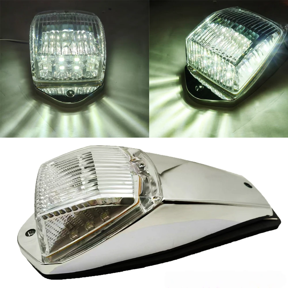 1pc High-Visibility 17-LED Cab Roof Light, Waterproof Heavy Duty Warning Lamp for Enhanced Truck & Trailer Safety