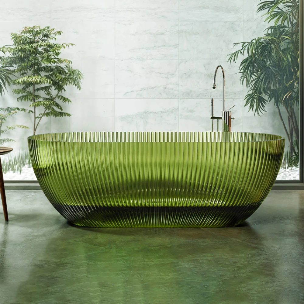 

Красочная прозрачная смоляная ванна для замачивания, искусственный камень, отдельно стоящая ванна с гидромассажем