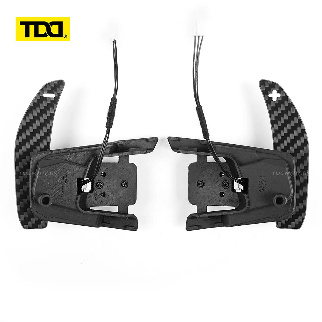 TDD Carbon Fiber Magnetic Paddle Shifters for Volkswagen GTI Golf 7 Golf R MK7/7.5 VW Scirocco Arteon Shift Paddle Extensions image 3