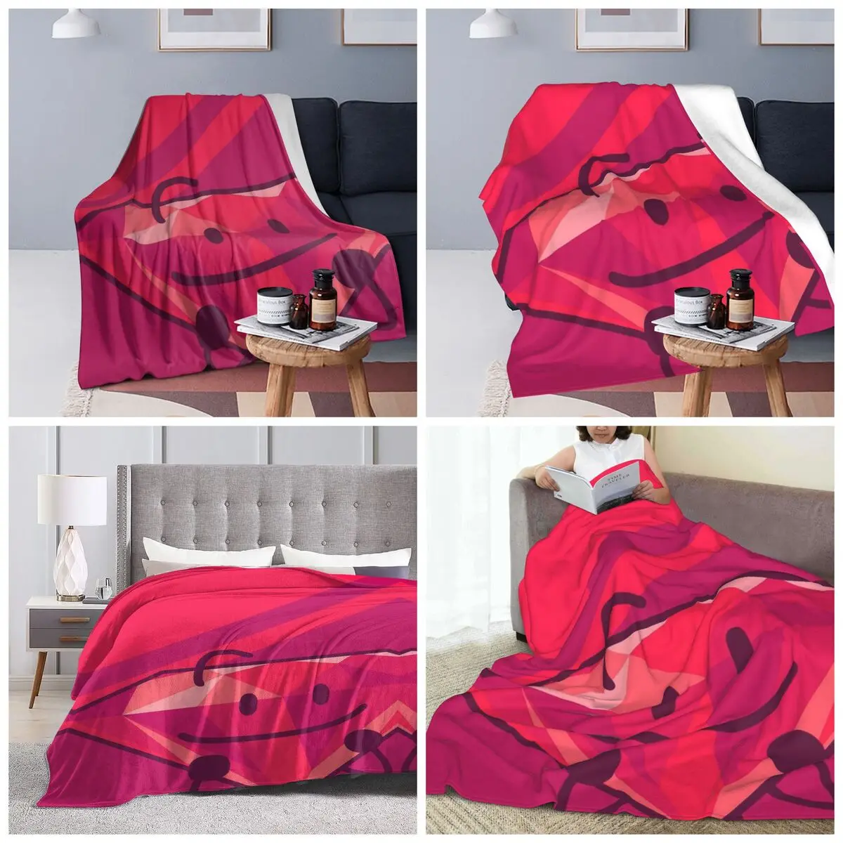 Bfdi Battle For Dream Island Game Blankets Soft Warm Flannel Throw Blanket Plush for Bed Travel Home Couch