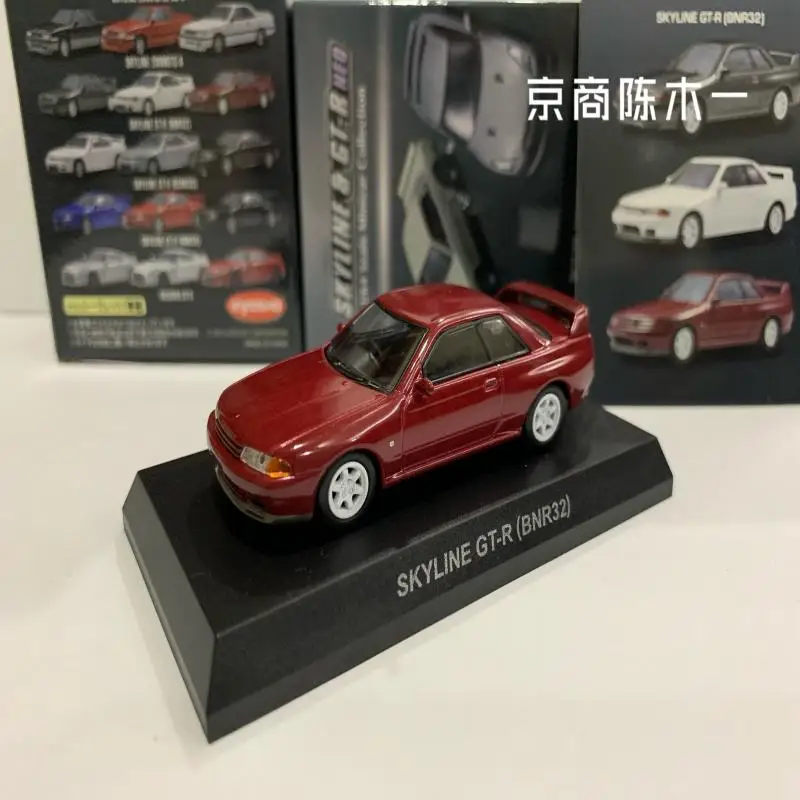 1:64 KYOSHO Nissan skyline GT-R BNR32  Diecast Collection Simulation Alloy Car Model Children Toys