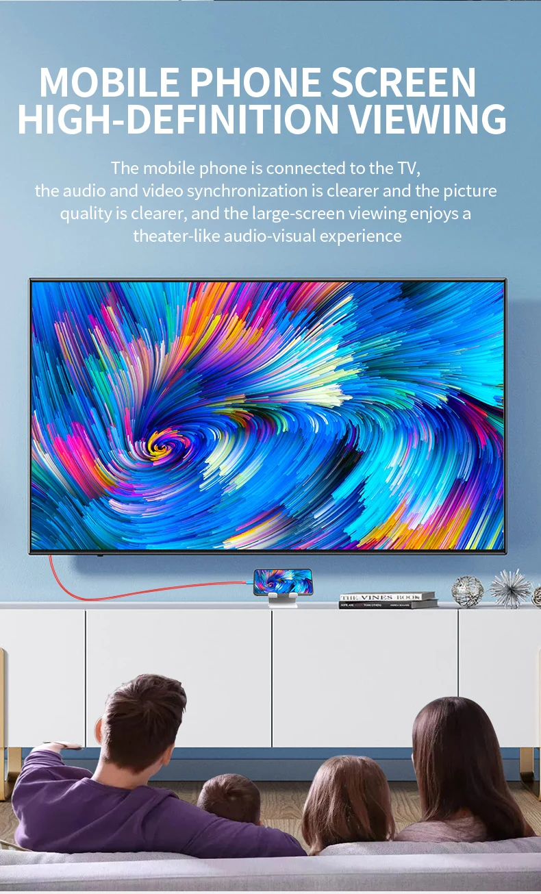 4K USB-C-auf-HDMI-Kabel, 100W PD-Schnellladung, 2M-Adapter für Switch, Laptop, Handy, Tablet, Monitor, Handheld-Spielkonsolen – Detail 5