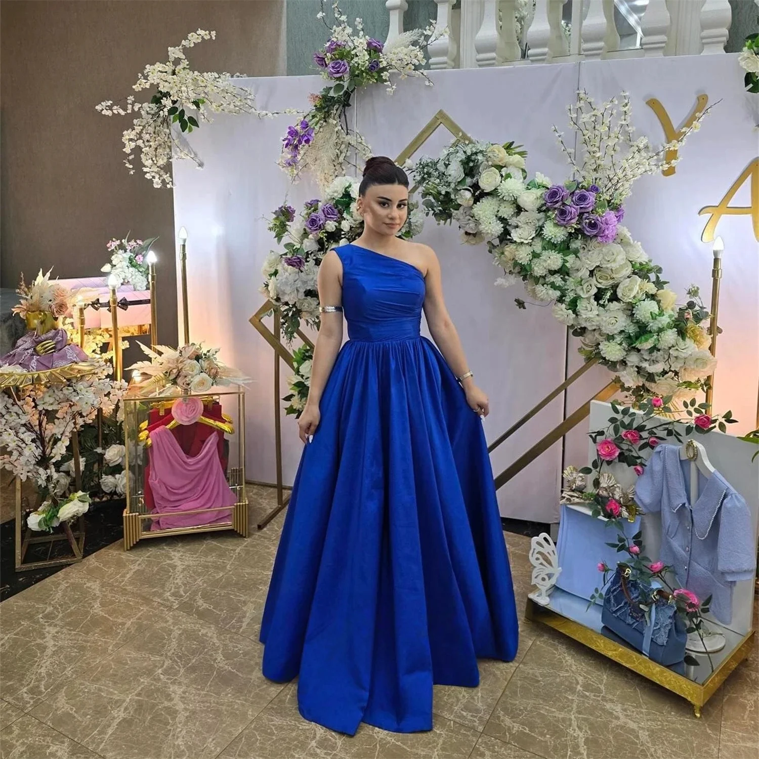 

Королевское синее длинное платье на заказ Вечерние платья Pastrol Унисекс Джерси Ретро Дубай Саудовская Аравия Израиль Пром по индивидуальному заказу