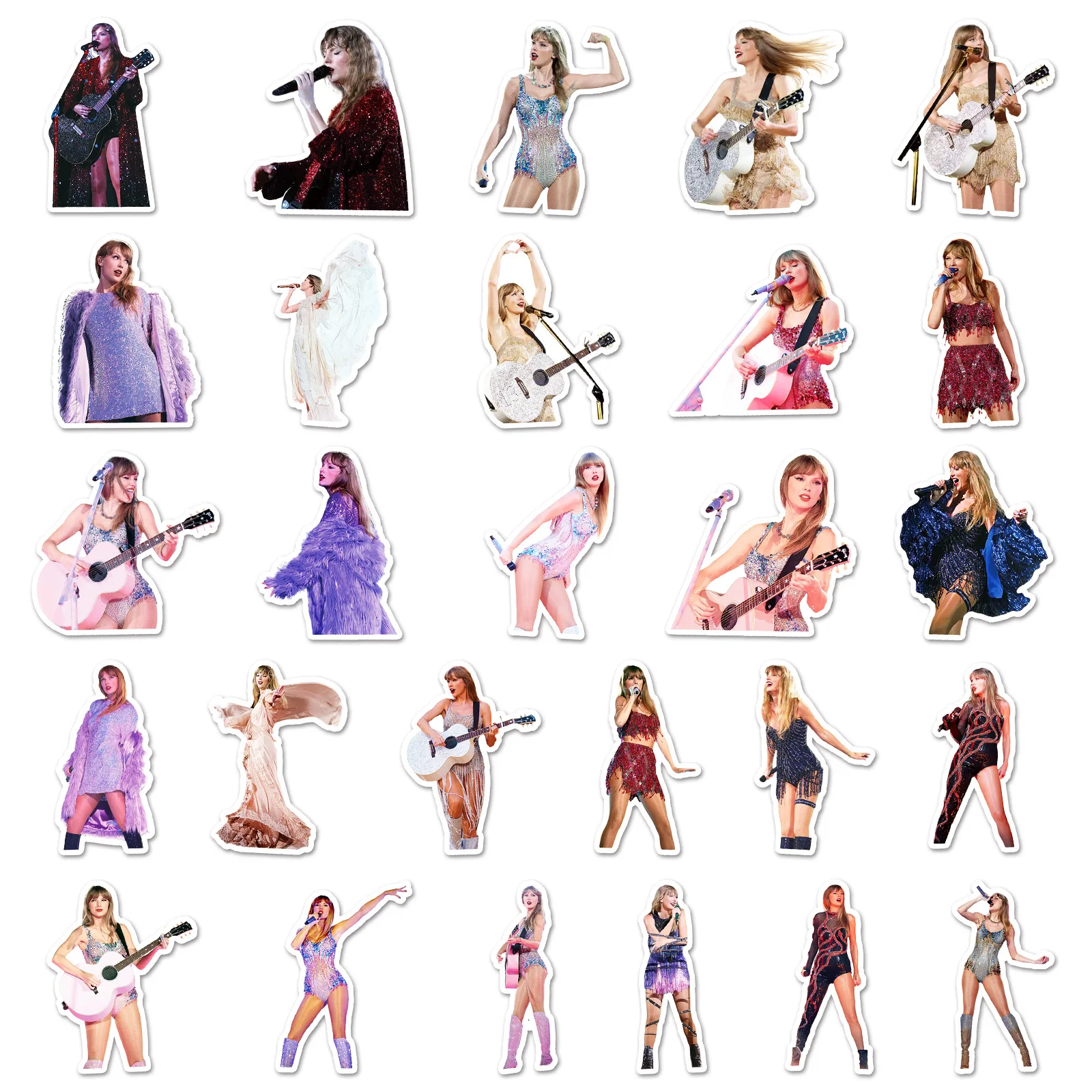 10/52PCS Concert Graffiti Stickers Taylor Decoration Singer Decals Music Toys Fans Gift Fridge Laptop Guitar Car Bike Skateboard - Image 5