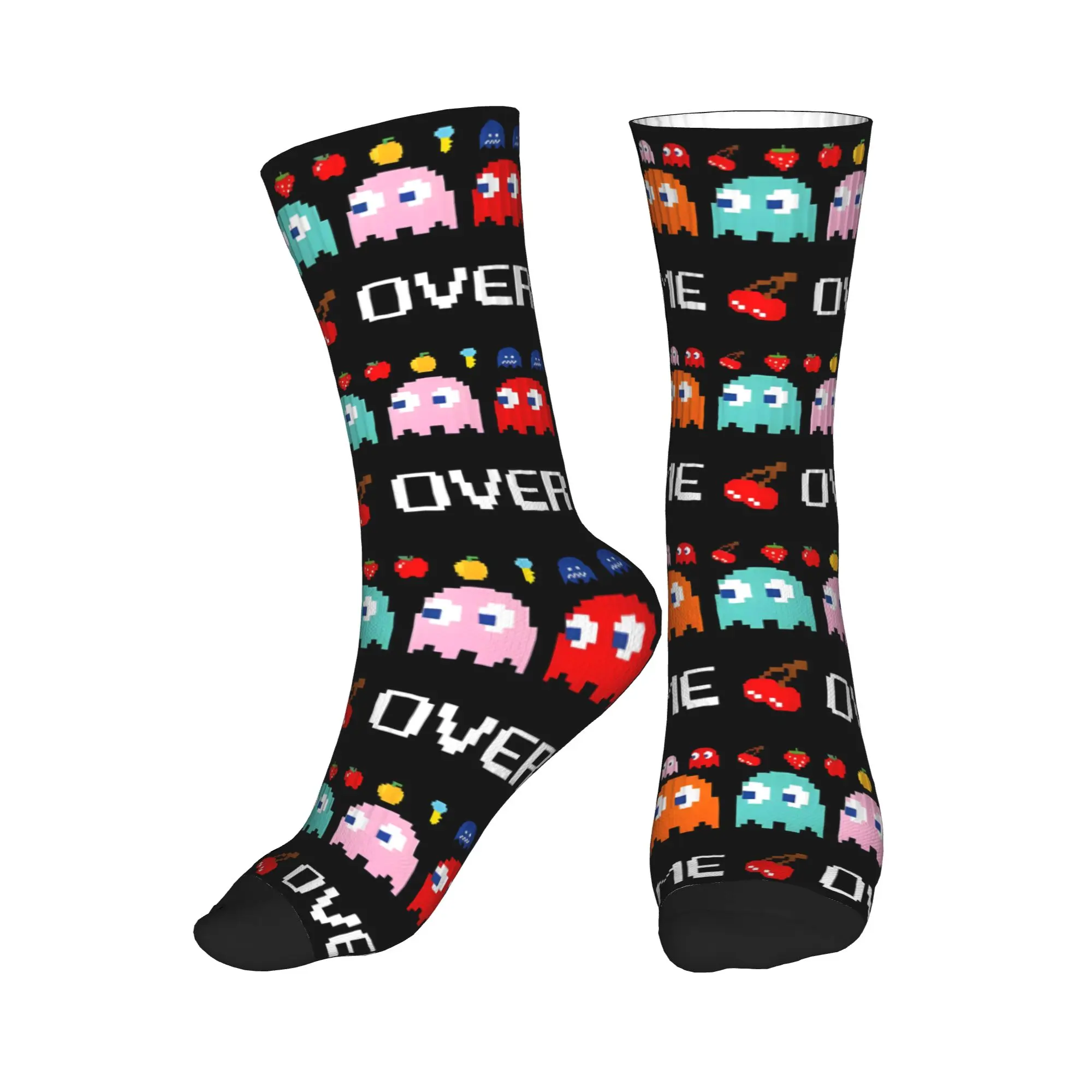 

Носки унисекс Pac-Man Men Crew Socks Kawaii для видеоигр, весна-лето-осень-зима, женские носки