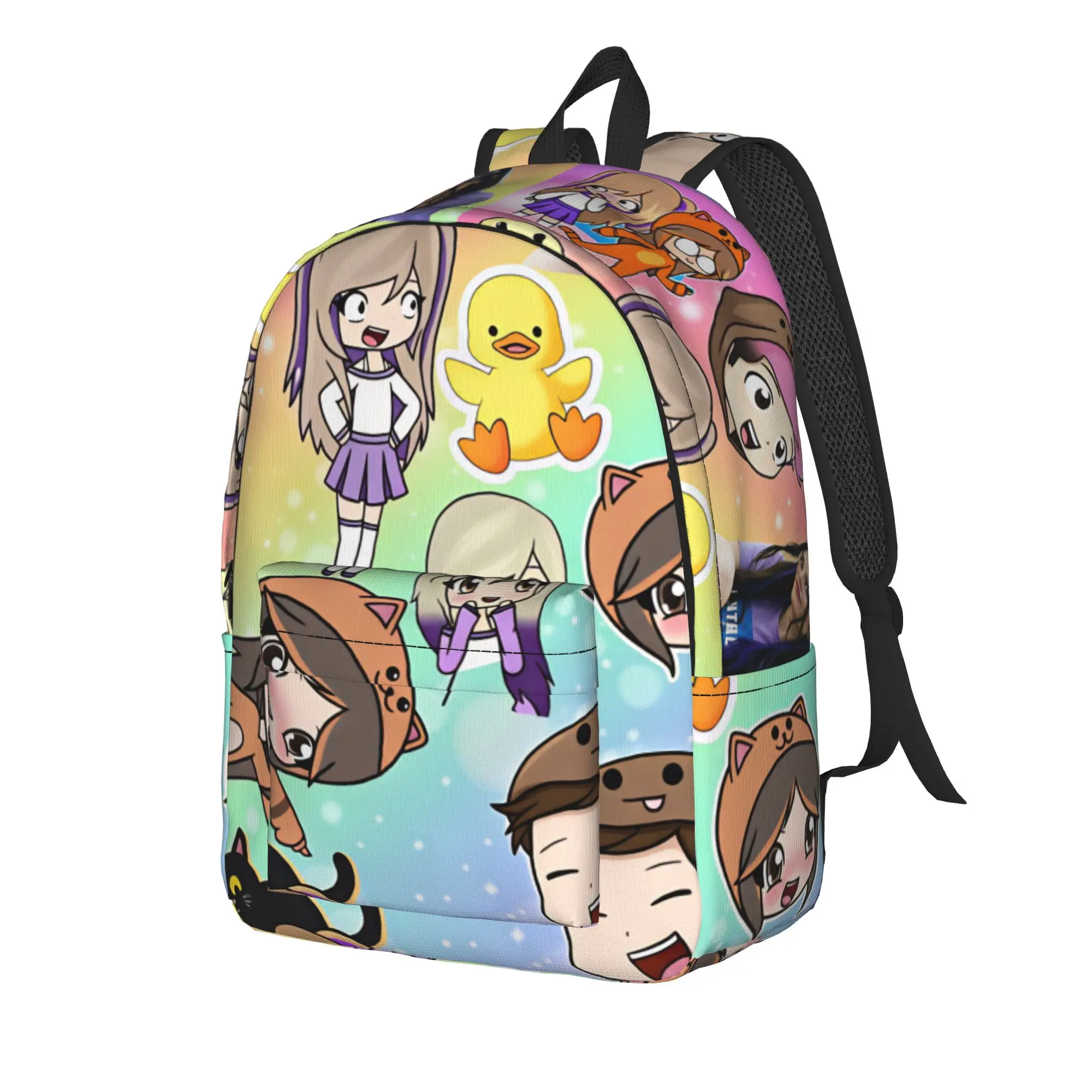 Pastel Banner Group Lyna Vallejos Backpack  Elegant Backpacks Male Sport Large School Bags Design Rucksack