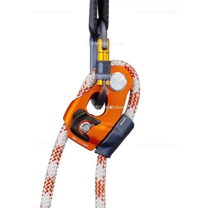 Hand Lift Rope Grab One-way Pulley Manual Rope Ascender Rock Climbing Aerial Work Rope Access Tool