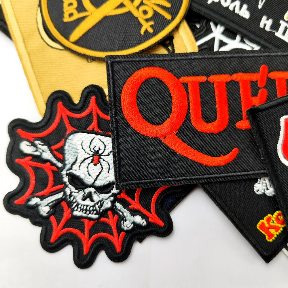 ROCK BAND Iron-On Patches Clothe Embroidery Applique Sewing Supplies Decorative Badges Classic Nostalgia Music Popular