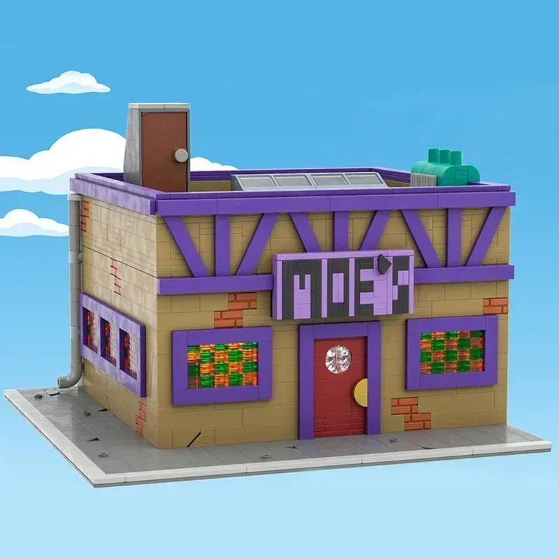 Modèle de film populaire Moc briques de construction Springfield Architecture modèle technologie bloc modulaire jouet bricolage ensemble assemblage noël
