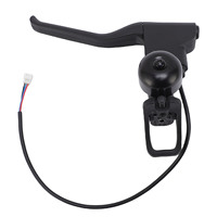 Brake Handle Replacement for Xiaomi 4 Lite Electric Scooter Handlebar Brake Lever with 3Pin Female Connector and Bell