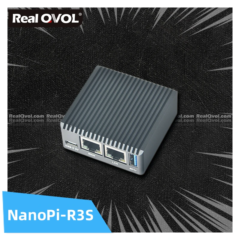 

Friendly NanoPi R3S mini-development board, 2G RAM +32GB eMMC, RK3566 dual Gigabit LAN port / USB3.0 / Debian