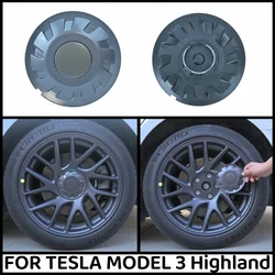 4PCS Wheel Hubcap Cover For Tesla Model 3 Highland 2024 Hub Caps Performance Replacement Wheel Cap Full Rim Cover Accessories