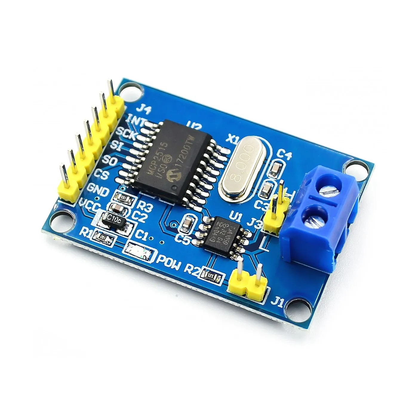 MCP2515 CAN Bus Module TJA1050 receiver SPI For 51 arduino Diy Kit MCU ARM controller