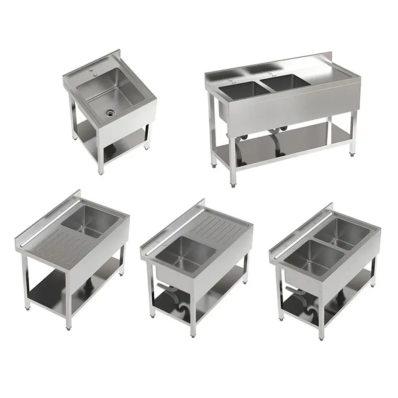 

High Quality Premium Commercial Kitchen Steel Fabrication Premium Commercial Kitchen Stainless Steel Sink