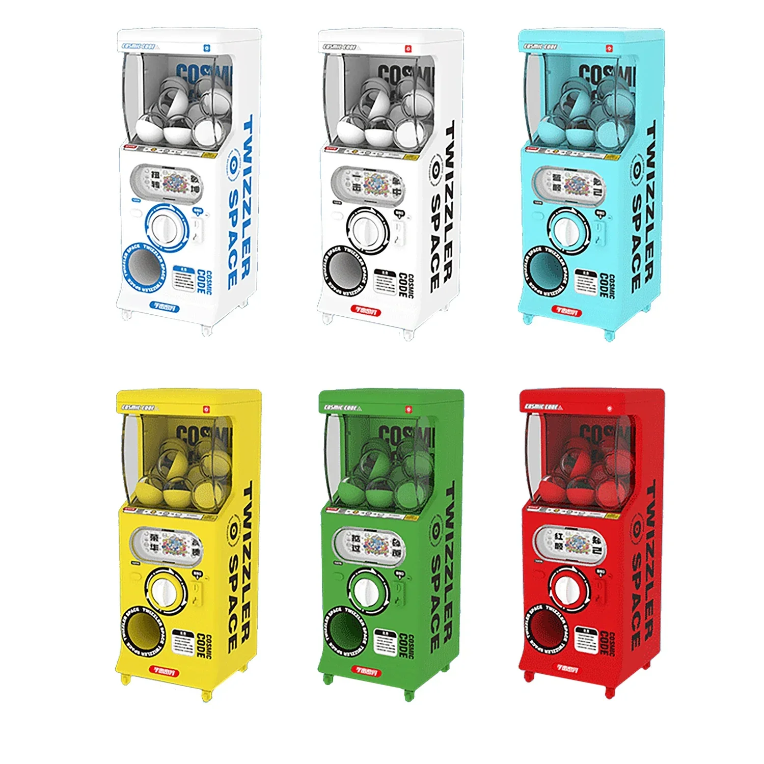 

Mini Gashapon Machine 11cm Vending Machine Small Manual Shake Puzzle Toys play the egg twister at home kid's Birthday Gifts