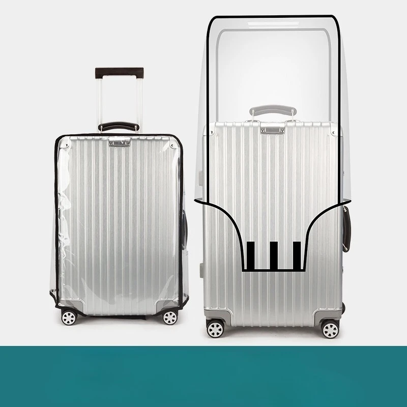

Полностью прозрачный защитный чехол для багажа, водостойкий, пылезащитный, прочный, защитный чехол для чемодана, дорожные аксессуары, чехол из ПВХ