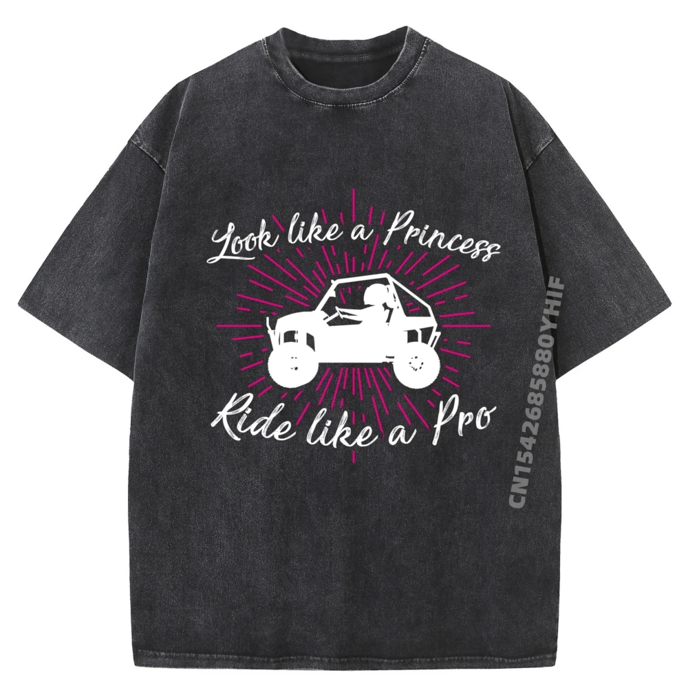 

Футболка большого размера «Looks Like A Princess Ride Like A Pro Sxs Utv», мужские рубашки, стираная рубашка больших размеров на день рождения