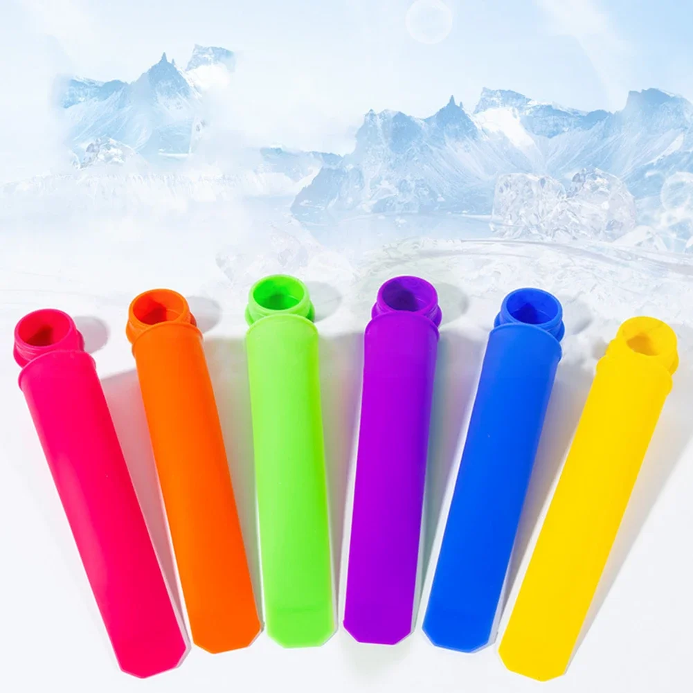 

Accessories Popsicle Mold Silicone Soft Tool 1/6pcs Creative Easy Mold Release Food Grade Silicone Ice Cream Mold