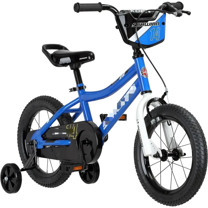 AQSchwinn Koen; Elm BMX Style Toddler Kids Bike,For Girls and Boys,12-18- ,Training Wheels Included,Basket or Number Plate