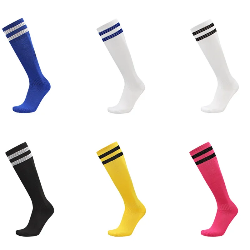 9 Pairs National Team Soccer Socks Adult Kids Breathable Thicken Sport High Knee Football Long Training Match Racing Stocking