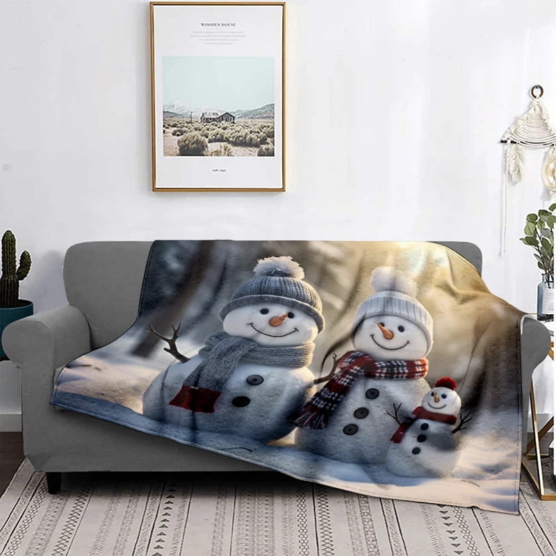 Home decoration plush Throw Sofa blanket Bedspread bed fluffy soft blankets decor Plaid Modern morandi winter Merry Christmas