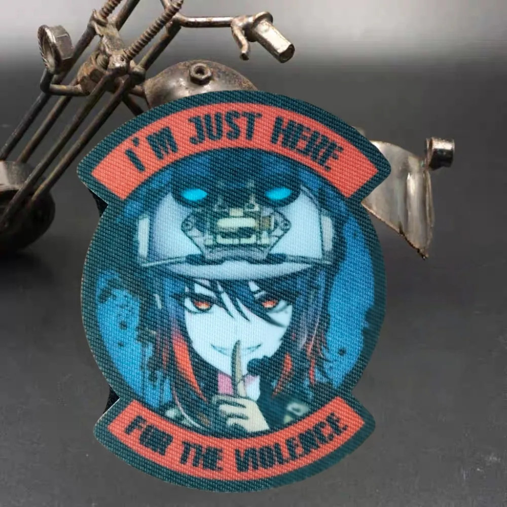 Anime Cartoon Magical Girl Print Patch Scientific Super Electromagnetic Gun Yusaka Meiqin Morale Badge Backpack Hats DIY Patches