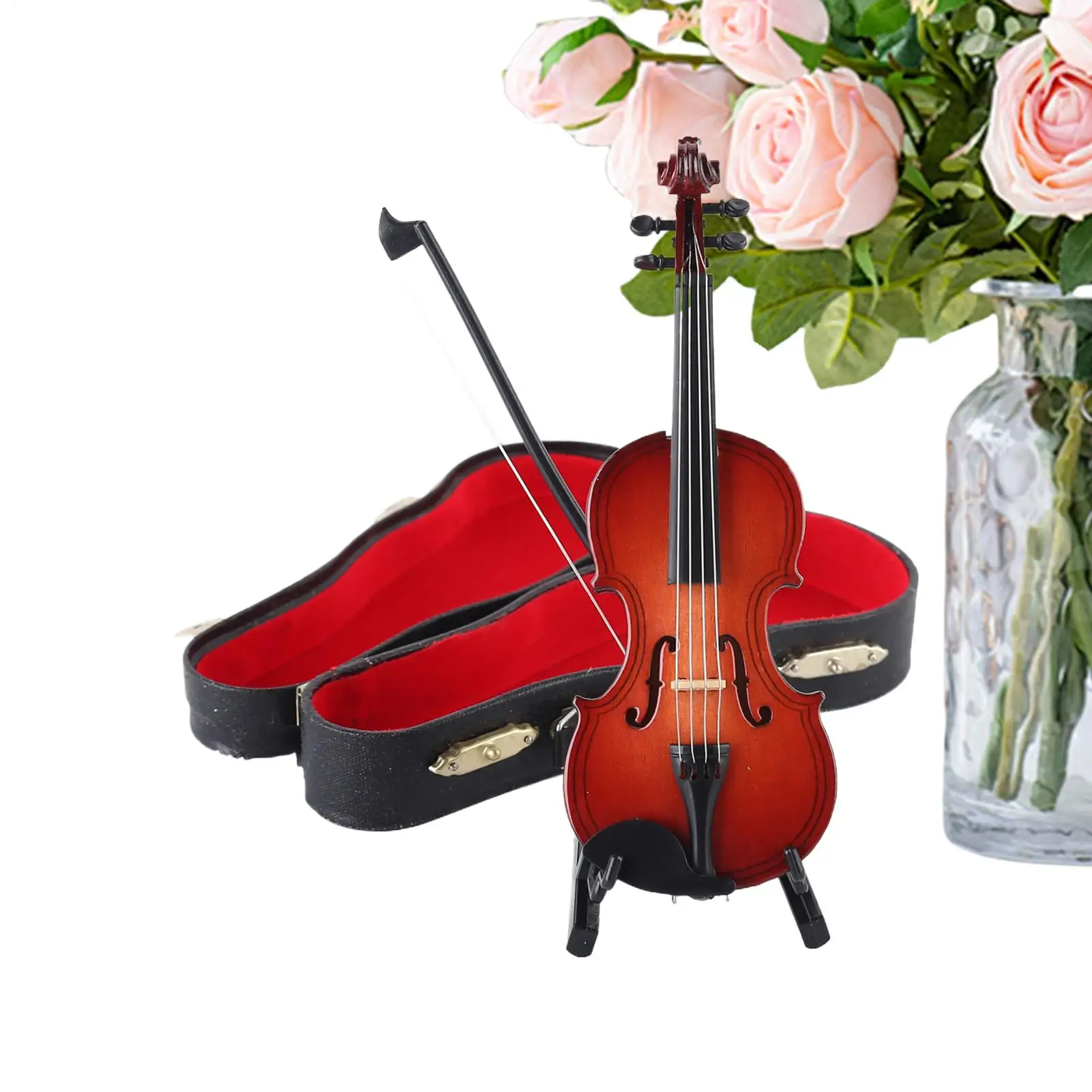 

Крошечная скрипка, реалистичный деревянный брелок ручной работы, миниатюрные музыкальные инструменты для музыкантов, любителей музыки, праздник любителей искусства