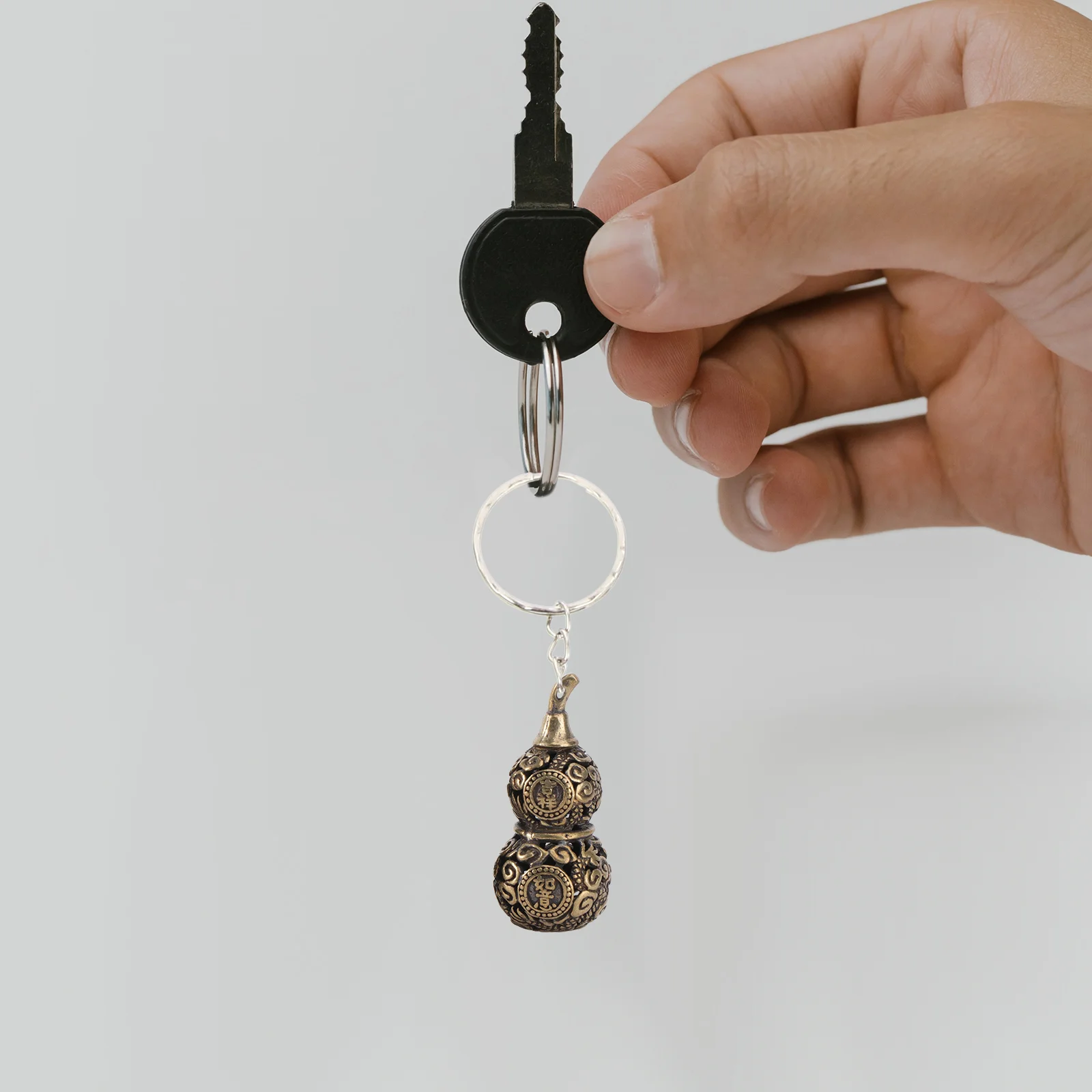 Success Key Ring Calabash Keychain Keyring Mini Gourd Pendant Gift Decor Small Car Fob