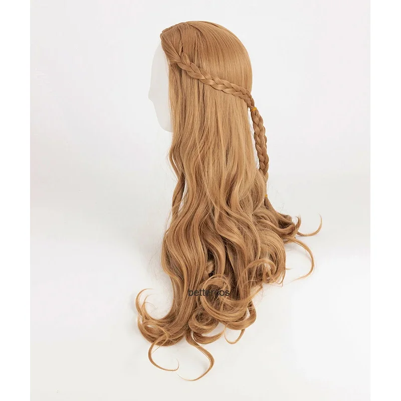 Candy 2025Cersei Lannister Cosplay Wigs Long Brown Heat Resistant Synthetic Hair + Wig Cap