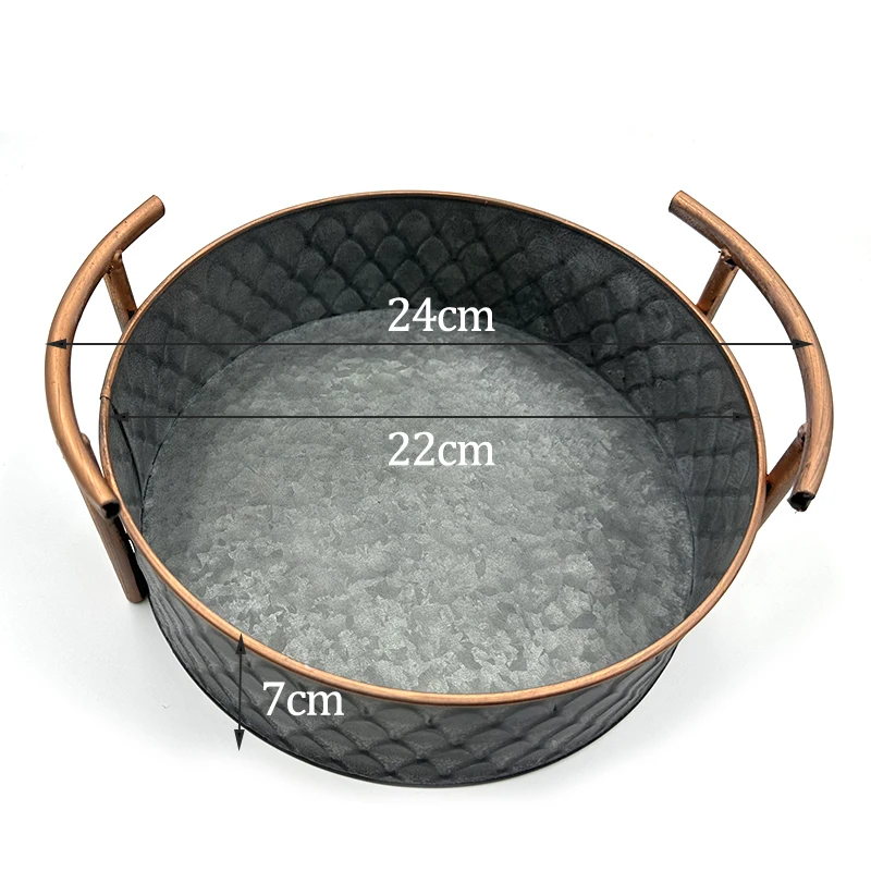 

Vintage Old Wrought Iron Storage Basket Kitchen Fruit Bread Basket Storage Basket Desktop Kitchen Storage for Home Decoration