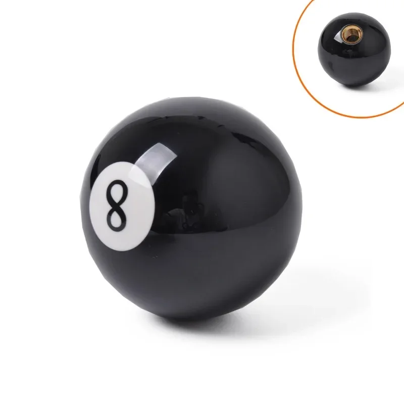 Cross-border boutique recommended car modification accessories No. 8 billiard gear head, black manual shift handle