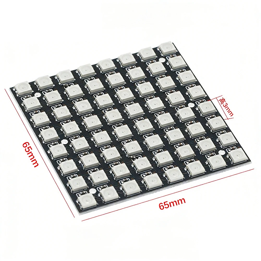 64 Bit 5050 RGB LED For Matrix Panel For WS2812B With Built-in Control Chip For Arduino DIY Electronic Projects Light Module
