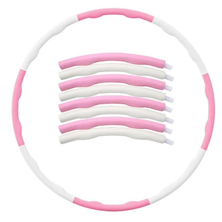 

Gym Equipment Bodybuilding Hoolah Hoops Detachable Plastic Massage Foam Fitness Hula Ring