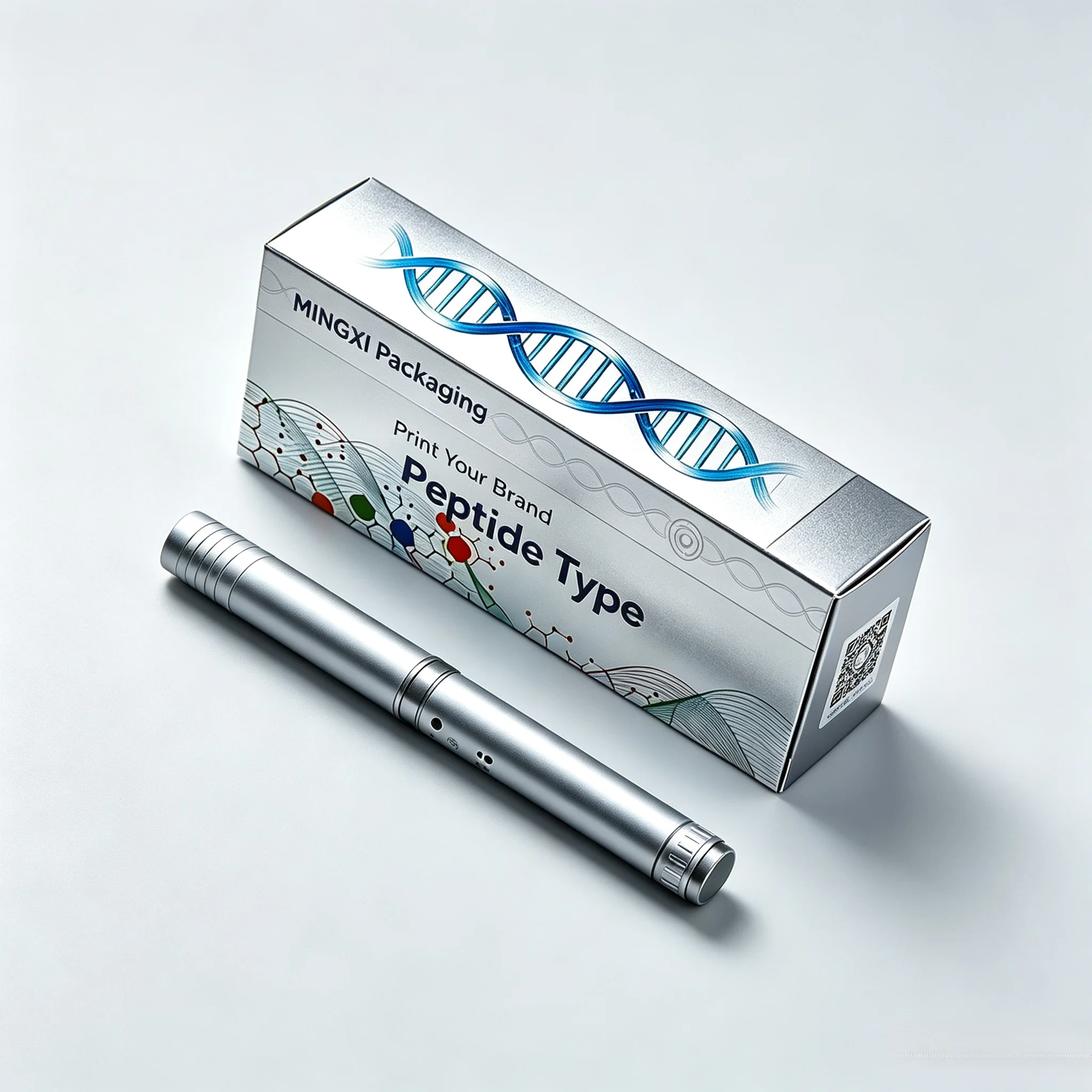 Custom Strong‑Stick Packaging Labels,Craft Label Stickers for 3ml Peptide Product Peptide Injection Pen